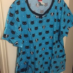 Scrub Top cats and dogs